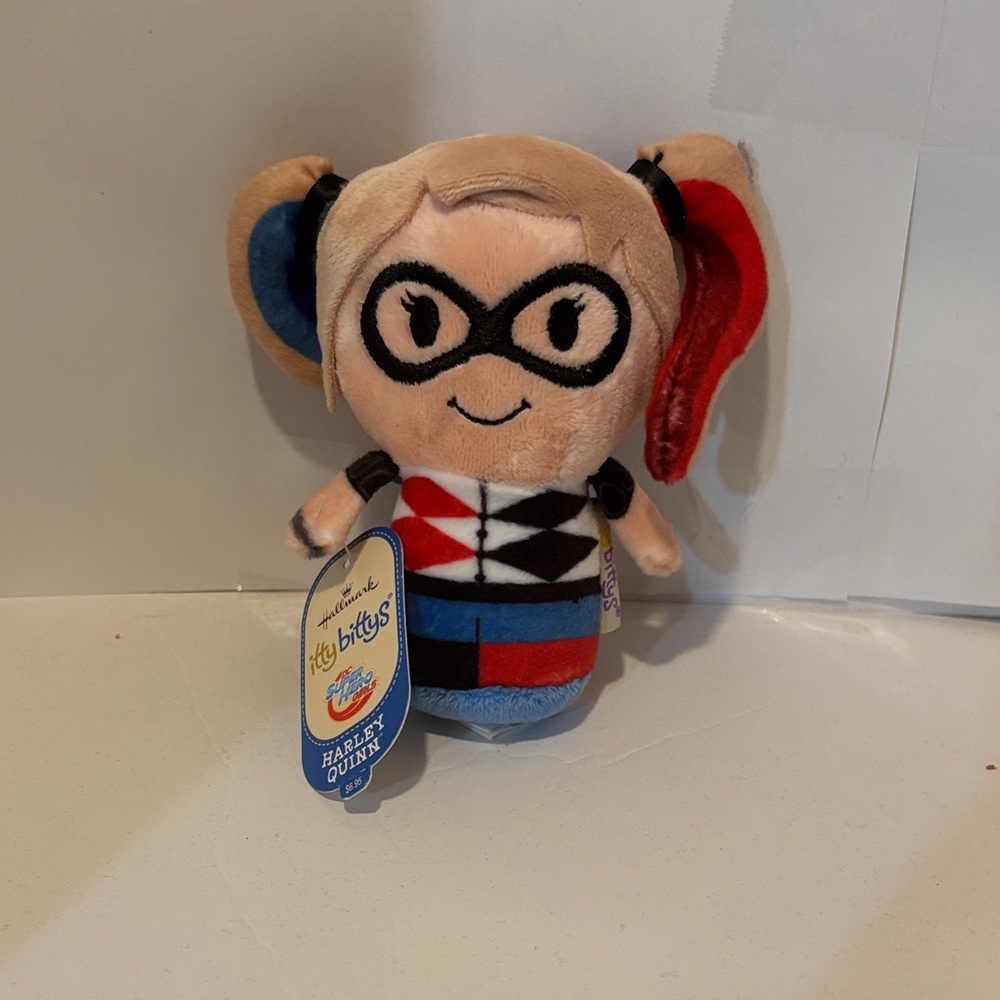 Hallmark Harley Quinn Plush - Red, Blue, Black